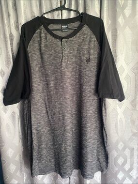 Men’s Zoo York 3 Button Henley T-Shirt Short Sleeve Casual